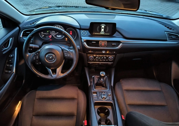 Mazda 6 cena 53999 przebieg: 186000, rok produkcji 2017 z Tuchola małe 466